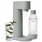 Mysoda Woody Sparkling Water Maker - Silent Carbonated Water Machine Made of Renewable Wood Composite and 1L Water Bottle - Without CO2 Cylinder - Seltzer Maker Machine - Colour Sage Green