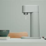 Mysoda Woody Sparkling Water Maker - Silent Carbonated Water Machine Made of Renewable Wood Composite and 1L Water Bottle - Without CO2 Cylinder - Seltzer Maker Machine - Colour Sage Green