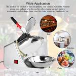 Electric Ice Crusher,110V Electric Ice Shaver Machine with Dual Blades,Bowl and Cover 300W Electric Snow Cone Maker(176lbs/80kg Per Hour,2200rpm) for Shaved Ice,Margaritas,Home Commercial Use(Sliver)