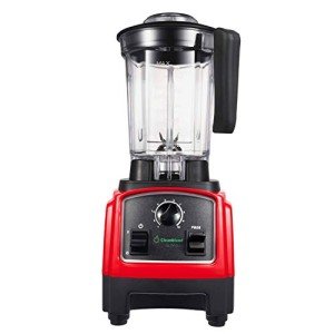 Cleanblend Ultra Blender, Low Profile Blender for Shakes and Smoothies - 40oz Compact Countertop Smoothie Blender/Maker - 8-Blade Stainless Steel, 1,000 Watt Motor, BPA-Free Tamper Wand Included (Red)