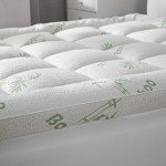 Cooling Mattress Topper - Queen Size | Plush Pad Mattress Topper for Back Pain Relief, 8-21" Deep Pocket | Viscose Made from Bamboo Pillow Top | Bedroom Essentials