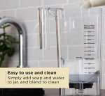 JAWZ High Performance Blender, 64 Oz Professional Grade Countertop Blender, Food Processor, Juicer, Smoothie or Nut Butter Maker, Variable 10 Speed Easy Control Dial, Stainless Steel Blades, Silver