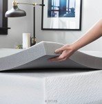 LUCID Bamboo Charcoal Infused Memory, 3 Inch, Hypoallergenic, Cooling Ventilation, CertiPUR-Certified Foam Mattress Topper, Twin XL
