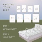 Cooling Mattress Topper - Queen Size | Plush Pad Mattress Topper for Back Pain Relief, 8-21" Deep Pocket | Viscose Made from Bamboo Pillow Top | Bedroom Essentials