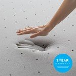 LUCID Bamboo Charcoal Infused Memory, 3 Inch, Hypoallergenic, Cooling Ventilation, CertiPUR-Certified Foam Mattress Topper, Twin XL