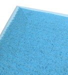 Bluewave Bedding Ultra Slim Max Cool CarbonBlue Gel Memory Foam Pillow for Stomach and Back Sleepers - Thin, Flat Design with Advanced Cooling (2.75-Inch Height, Standard Size)