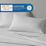 Degrees of Comfort Coolmax Cooling Sheet Set for Full Size Bed, Moisture Wicking for Night Sweats Best Comfort, Cool Sheets for Hot Sleepers During Warm Weather with Deep Pocket 4PC Light Grey
