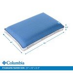 Columbia Cooling Gel Memory Foam Pillow - Comfortable and Supportive with Cooling & Breathable Features - Removable Washable Cover, Queen