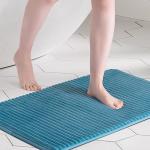 FRESHMINT Ultra Soft Charcoal Infused Memory Foam Bath Mat 20" x 32", Bath Rugs for Bathroom Non-Slip, Thick & Water Absorbent Bathroom Rugs, Room Accessories Shower Floor Mat, Washable, Cool Water