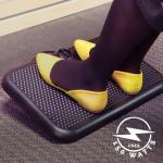 Cozy Products Toasty Toes Foot Warmer, Ergonomic Heated Footrest with 3 Adjustable Positions and 2 Heat Settings, Portable Space Heater, 105 Watts, Black, 12" x 18" x 5"