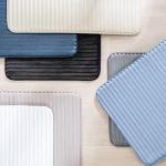 FRESHMINT Ultra Soft Charcoal Infused Memory Foam Bath Mat 20" x 32", Bath Rugs for Bathroom Non-Slip, Thick & Water Absorbent Bathroom Rugs, Room Accessories Shower Floor Mat, Washable, Cool Water