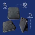 Cozy Products Toasty Toes Foot Warmer, Ergonomic Heated Footrest with 3 Adjustable Positions and 2 Heat Settings, Portable Space Heater, 105 Watts, Black, 12" x 18" x 5"