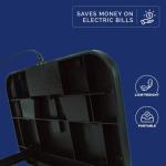 Cozy Products Toasty Toes Foot Warmer, Ergonomic Heated Footrest with 3 Adjustable Positions and 2 Heat Settings, Portable Space Heater, 105 Watts, Black, 12" x 18" x 5"