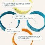 Cliganic Mosquito Repellent Microfiber Bracelets (10 Count) - for Adults and Kids, DEET Free Wristbands
