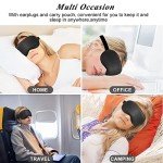Cavoilu Eye Mask, Cooling Sleep Mask Gel Eye Mask for Sleeping, Black Silk Sleeping Mask for Travel, Gifts for Men Women, Stocking Stuffers