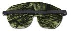 Candi Andi Handmade Opulence Yoga Eye Mask Pillow - Weighted Flaxseed Fill, Unscented, Satin & Velvet, Adjustable Strap - Ideal for Meditation & Restful Sleep -Spring Green - TEMF-SG