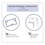 Ambesonne Fishing Fitted Sheet & Pillow Sham Set, Largemouth Sea Bass Catching a Bite in Water Spray Motion Splashing Wild Image, Decorative Printed 2 Piece Bedding Decor Set, Twin, Blue and Green