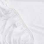 Serta Power Chill Queen Size Waterproof Mattress Cover, Soft and Breathable Cooling Mattress Protector, 15" Elastic Deep Pocket for Secure Fit, White