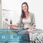 HYLEORY King Mattress Pad Quilted Fitted Mattress Protector Cooling Pillow Top Mattress Cover Breathable Fluffy Soft Mattress Topper with 8-21" Deep Pocket