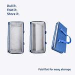 Planet E Reusable Grocery Picnic Shopping Bags - Heavy Duty Colorful Collapsible Boxes (Pack of 3)