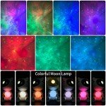 Cayclay Astronaut Galaxy Projector, Star Projector with Timer and Remote, Night Light with Moon Lamp, LED Nebula Lamp for Kids Adults, Room Decor Gift (White)