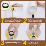 Yarra-Decor Bedside Lamps with USB Port - Touch Control Table Lamp for Bedroom Wood 3 Way Dimmable Nightstand Lamp Set of 2 with Round Flaxen Fabric Shade for Living Room, Dorm, Home Office (2 Pack)