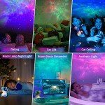 Cayclay Astronaut Galaxy Projector, Star Projector with Timer and Remote, Night Light with Moon Lamp, LED Nebula Lamp for Kids Adults, Room Decor Gift (White)