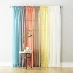 No. 918 Emily Sheer Voile Single Curtain Panel, 59 x 108 Inch, White