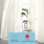 OWENIE Sheer Curtains 84 inch Length, Ivory Sheer Cutains 2 Panels Set for Bedroom/Living Room, Rod Pocket Voile Fimly Drapes, 2pcs, Each 42" W x 84" L