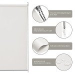 PERYES 100% Blackout Roller Window Shades, Window Roller Blind with Thermal Insulated Waterproof Fabric for Home and Office