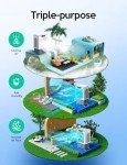 Evaporative Cooler, VAGKRI 2100CFM Air Cooler, 120°Oscillation Swamp Cooler with Remote Control, 24H Timer, 3 Wind Speeds for Outdoor Indoor Use,8 Gallon