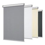 Changshade Cordless Blackout Roller Shades Blinds for Windows,Free-Stop Shades with Valance,Thermal Insulated UV Protection Waterproof Roll Up Window Blinds for Home,Office,Grey,35" W x 72" H