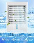 Portable Air Conditioners, Personal Evaporative Air Cooler with 3 Wind Speeds Touch Screen Small Air Conditioner Fan, Desktop Cooling Fan for Room, Bedroom, Office, Camping
