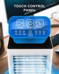 Portable Air Conditioners, Personal Evaporative Air Cooler with 3 Wind Speeds Touch Screen Small Air Conditioner Fan, Desktop Cooling Fan for Room, Bedroom, Office, Camping
