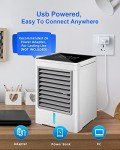 Portable Air Conditioners, Personal Evaporative Air Cooler with 3 Wind Speeds Touch Screen Small Air Conditioner Fan, Desktop Cooling Fan for Room, Bedroom, Office, Camping