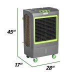 OEMTOOLS 23969 Swamp Cooler Air Conditioner Portable, 3-Speed Fan, Cools 1600 sq ft, 5300 CFM Mobile Swamp Cooler