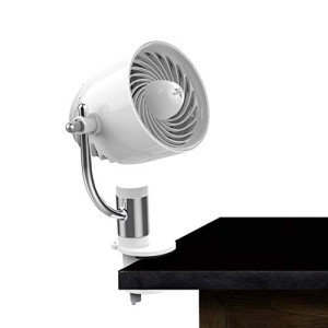 Vornado Pivot Clip Personal Air Circulator Fan with Multi-Surface Clip, Quiet Portable Fan for Office or Bedroom, 3 Speeds, Ice White
