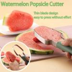 Fantexy 3-in-1 Watermelon Slicer and Popsicle Maker - Stainless Steel Melon Cutter Tool for Camping and Kitchen