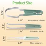 Fantexy 3-in-1 Watermelon Slicer and Popsicle Maker - Stainless Steel Melon Cutter Tool for Camping and Kitchen
