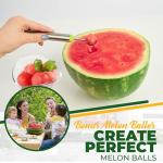 Aisle 3 Essentials 2-PC Stainless Steel Windmill Watermelon Cutter Slicer Tool & Melon Baller Scoop Set - Kitchen Gadgets, Fruit & Vegetable Cutters, Easy Slicer, Cube Cutter, Knife Corer