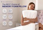 Vaverto Gel Memory Foam Pillow 2 Pack - Standard Size - Ventilated, Bed Pillows with Viscose Made from Bamboo Pillow Cover,Cooling, Bed Pillows