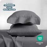 Bare Home Microfiber Pillow Cases - Standard/Queen Size Set of 2 Cooling Pillowcases Double Brushed Grey Pack Easy Care (Standard Pillowcase 2, Grey)
