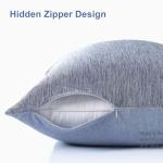 Elegear Cooling Pillow Cases for Hot Sleepers, Japanese Q-Max 0.45 Cooling Pillowcases, Both Sides(Cooling/Cotton), Breathable Soft Pillowcase for Hair and Skin, Set of 2-Blue (Queen (20'' x 30''))