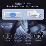 Coop Home Goods Extra Oomph Cool+ Pillow Fill, Gel-Infused, Plus Shaped Memory Foam Filling for More Airflow, 1/2 Pound Filler for Eden Cool+ Pillows, GREENGUARD Gold & CertiPUR-US Certified