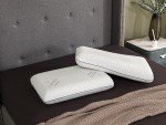 Vaverto Gel Memory Foam Pillow 2 Pack - Standard Size - Ventilated, Bed Pillows with Viscose Made from Bamboo Pillow Cover,Cooling, Bed Pillows