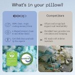 Coop Home Goods Extra Oomph Cool+ Pillow Fill, Gel-Infused, Plus Shaped Memory Foam Filling for More Airflow, 1/2 Pound Filler for Eden Cool+ Pillows, GREENGUARD Gold & CertiPUR-US Certified