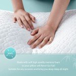 Rainmr Shredded Memory Foam Full Body Pillow – Side Sleeper – Huggable Long Pillow for Body Relief – with Ultra Soft Cooling Cover, 20 x 54 inches