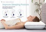 Vaverto Gel Memory Foam Pillow 2 Pack - Standard Size - Ventilated, Bed Pillows with Viscose Made from Bamboo Pillow Cover,Cooling, Bed Pillows