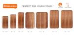 Small Wooden Platters Rectangle Long Charcuterie Boards Acacia Wood Serving Trays Home Decor Cheese Board Cake Appetizer Plates Kitchen Charcuterie Platter for Food Dish Rectangular Dessert Snack Tray