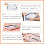 Instant Ice Cream Maker, Rolled Ice Cream Maker, Instant Gelato Pan/Roll, Homemade DIY, with 2 spatula, Frozen Yoghurt Plate Mini Freezer Kit Machine Peach Fuzz